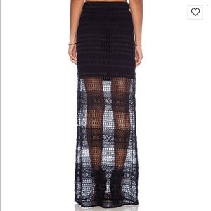 Lovers + Friends Parker Crochet Skirt